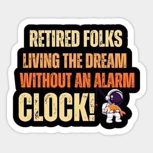 retired life Sticker